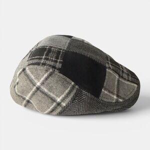 Boston Scally Co Cap Hat LUNCHBOX Collection Black Box Plaid Newsboy XXL